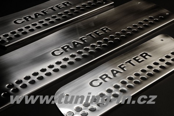 VW Crafter 3D - NEREZ (!) chrom prahové lišty - OMSA LINE