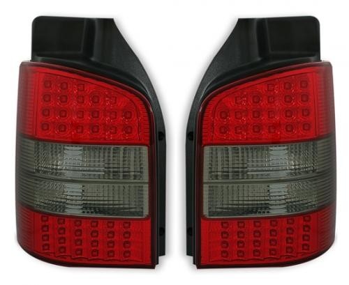 VW T5 03-09 Zadní světla Ledkové - Červené/Kouřové