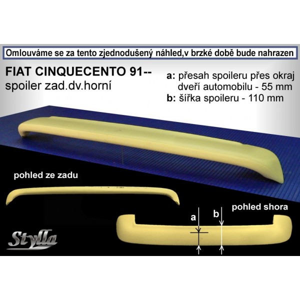Křídlo - FIAT Cinquecento 91-98