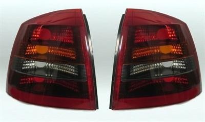 Zadní čiré lampy Opel Astra G 3/5d Červeno / kouřová