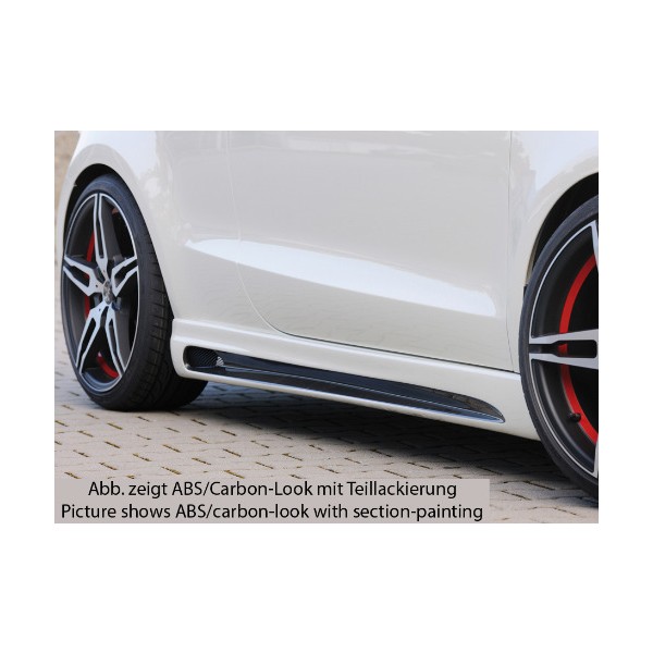 Rieger Tuning boční práh pro Audi A1 (8X) 3/5-dvéř. (Sportback), r.v. od 08/10-, Provedení Pravý, Po