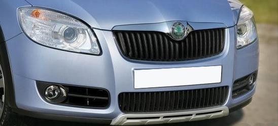 Škoda Fabia II - Lišta předního nárazníku styl ALLROAD