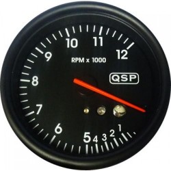 Přídavný budík QSP - Otáčkoměr 12000 rpm REV+RECALL
