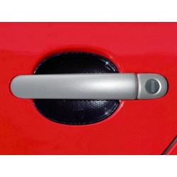 Škoda Roomster - Kryty klik plné, ABS stříbrný (2+2 ks dva zámky)