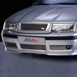 Škoda Octavia I facelift - Třídílná mřížka nárazníku nerez s mlhovkami