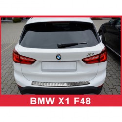 Ochranný panel zadního nárazníku nerez - BMW X1 F48 (09/2015->)