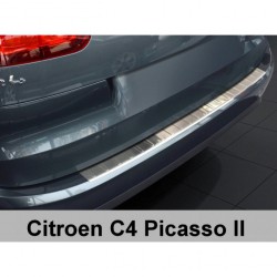 Ochranný panel zadního nárazníku nerez - Citroen C4 Picasso (02/2013->)