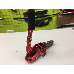 Hydraulická ruční brzda s brzdovým válcem - červená