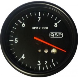 Přídavný budík QSP - Otáčkoměr 8000 rpm REV+RECALL