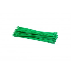 Barevné PVC stahovací pásky balení 100 ks, barva zelená, rozměr 200 x 2,5 mm