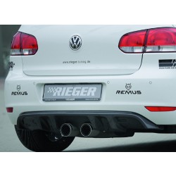 Rieger Tuning vložka zadního nárazníku pro Volkswagen Golf VI 3/5-dvéř. r.v. od 10/08-, Provedení vo