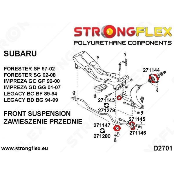 Subaru Legacy/Outback BC BF 8994 přední silentblok