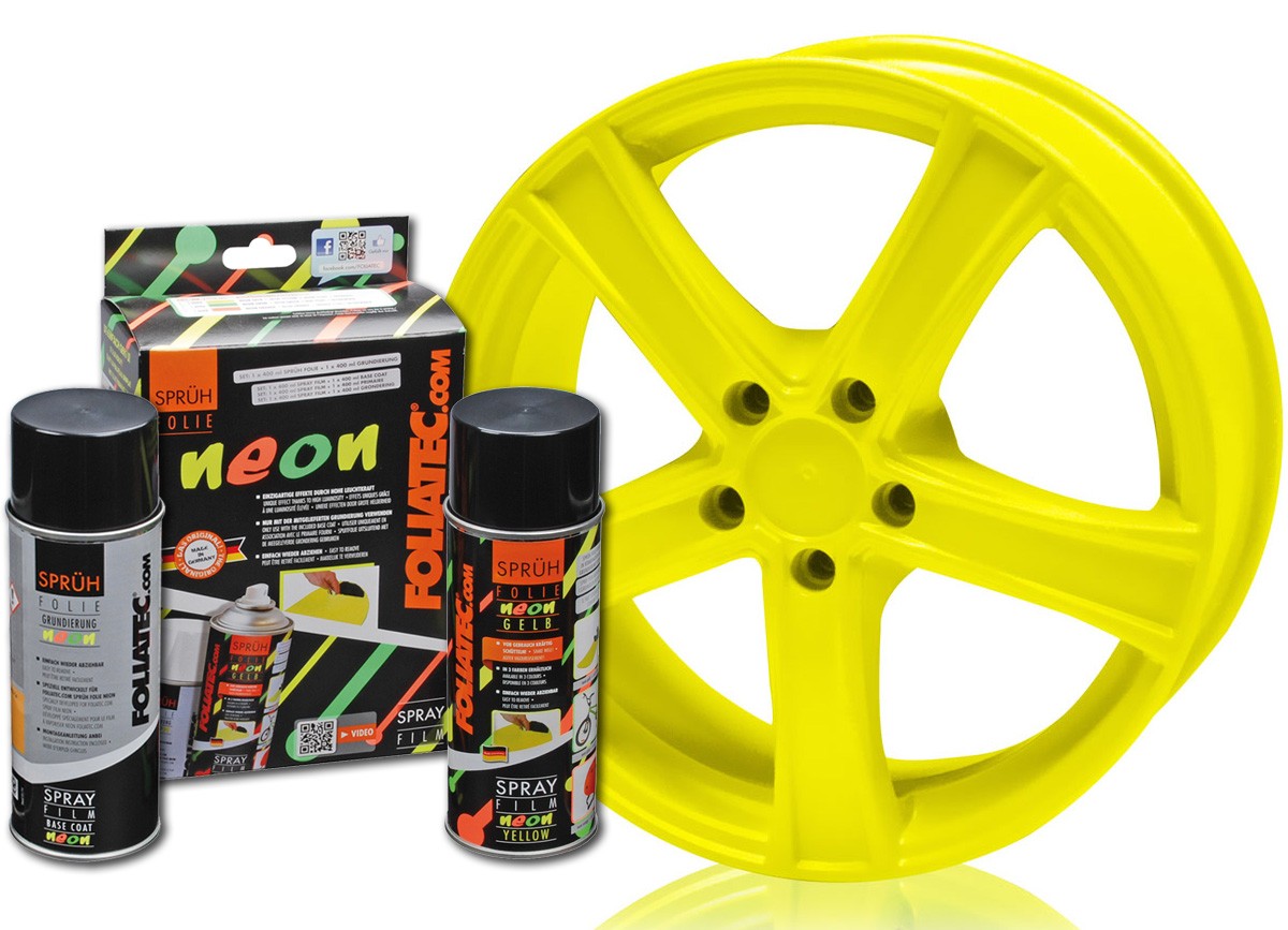 FOLIATEC fólie ve spreji (dip) 400 ml, barva Neonová žlutá Tuningin.cz