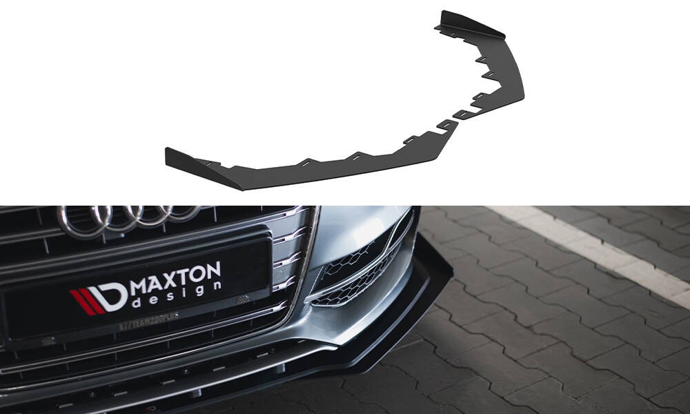 Spoiler Avant Pour Audi A3 (8V) S-Line / S3 Phase 2 2016-2020 - En ABS Noir Brillant - Look Sportif