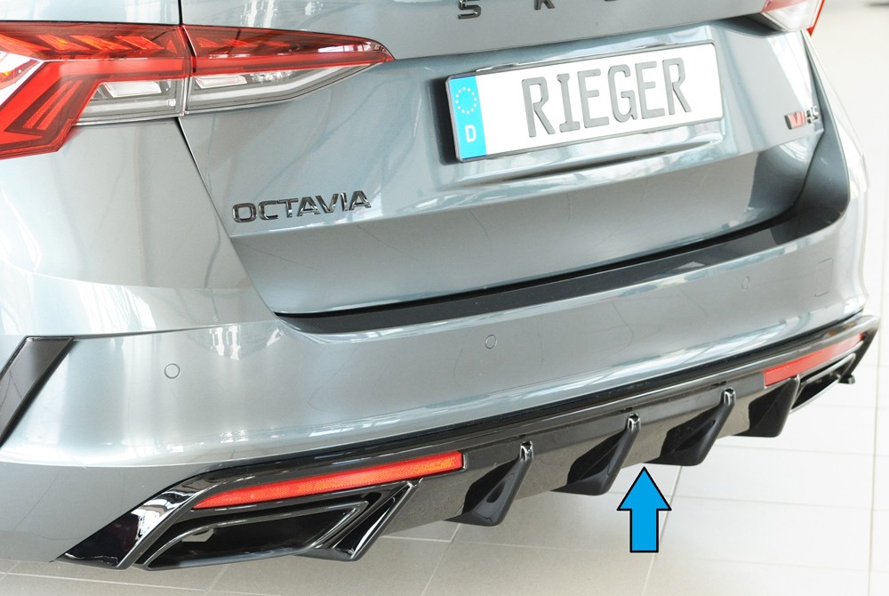 Škoda Octavia RS IV combi/sedan, vložka zadního nárazníku, plast