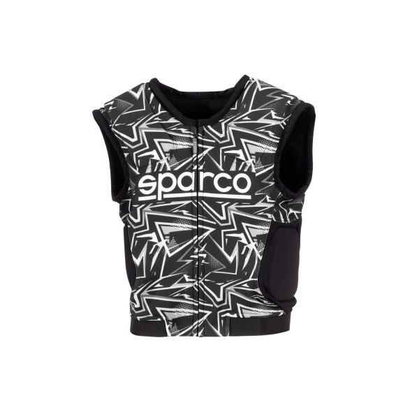 Sparco kartingová ochranná vesta SJ PRO K-3, barva černo-bílá