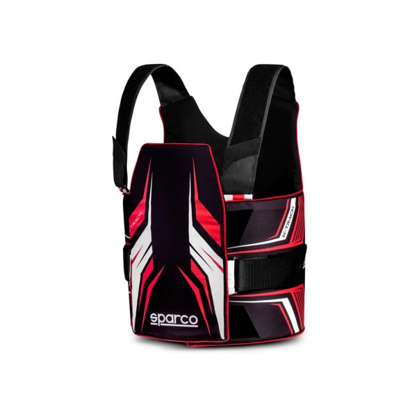 Sparco kartingová ochranná vesta K-TRACK, barva černo-červená