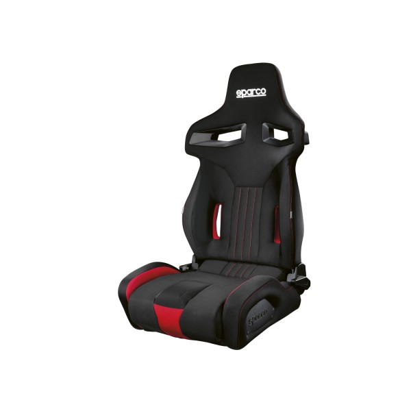 Sparco R333 polohovatelná a sklopná sportovní sedačka, barva: černo-červená