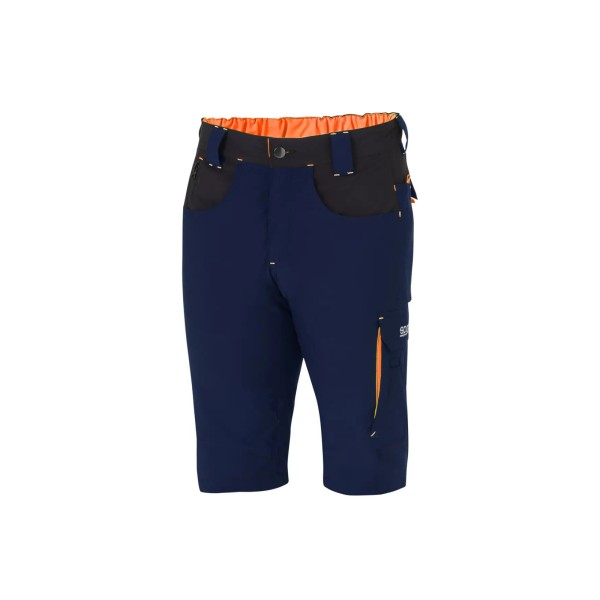 Sparco lehké technické kraťasy LAREDO, barva modro-oranžová