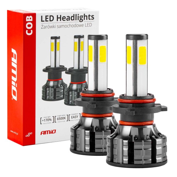 LED žárovky pro hlavní svícení HB3 COB 4Side
