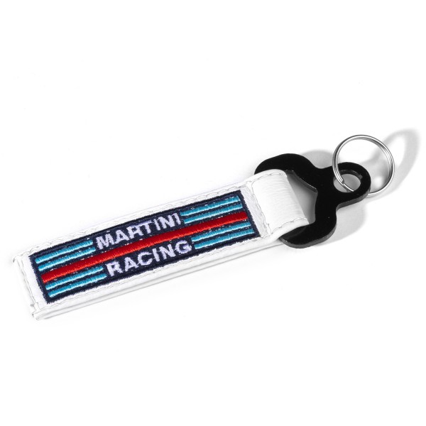Přívěsek na klíče Sparco ve tvaru tažného oka Martini Racing, barva bílá