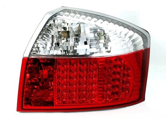 Audi A4 8E Lim. 01-02  Zadní LED světla provedení red/crystal
