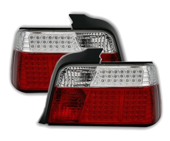 BMW E36 Limusina Zadní světla LED provedení Červeno-bílé