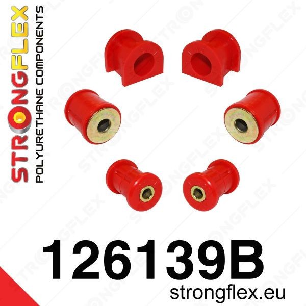 Mitsubishi Evo IV , V , VI - komplet přední tvrdé silentbloky podvozku