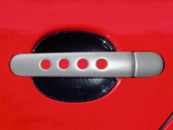 Škoda Fabia - Kryty klik děrované - ABS stříbrný (4 ks velký díl)