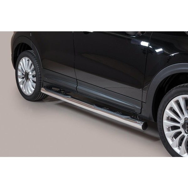 Nerez boční nášlapy se stupátky Fiat 500 X