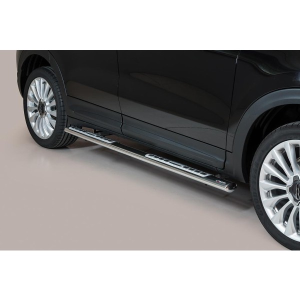 Nerez boční designové nášlapy Fiat 500 X