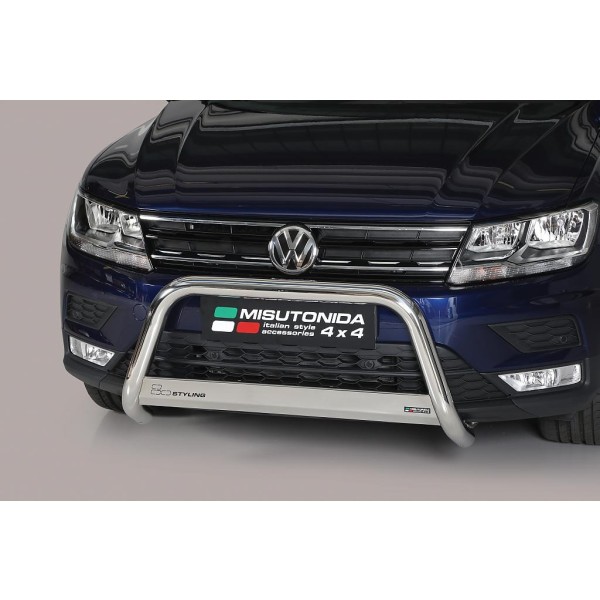 Volkswagen Tiguan II nerezový přední ochranný rám 63mm