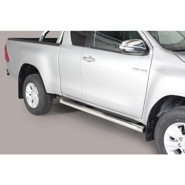 Nerez boční nášlapy se stupátky Toyota Hilux VIII extra cab