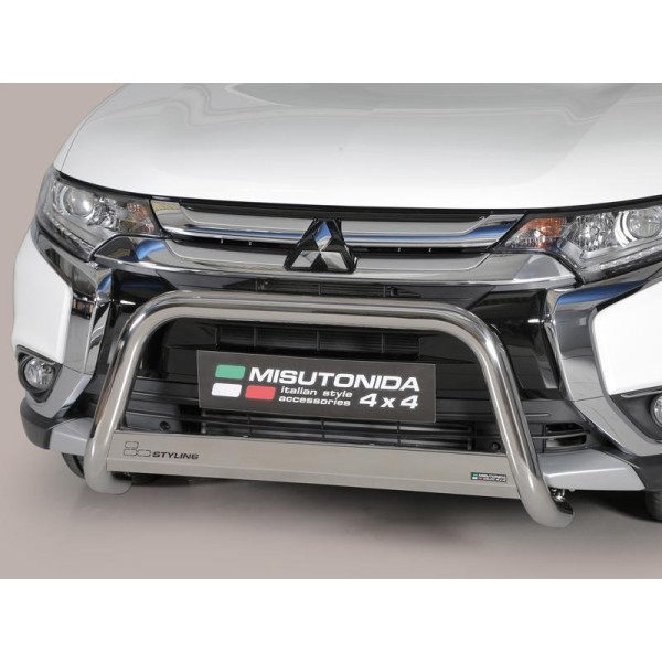 Mitsubishi Outlander III facelift nerezový přední ochranný rám 63mm