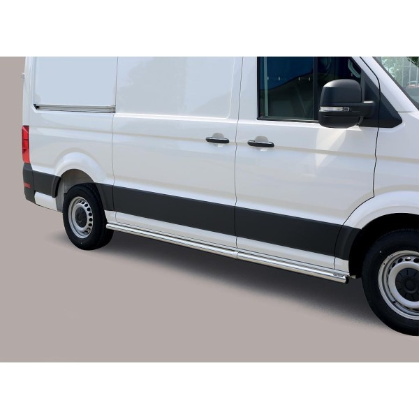 Nerez boční nášlapy Volkswagen Crafter, 63mm (MWB)