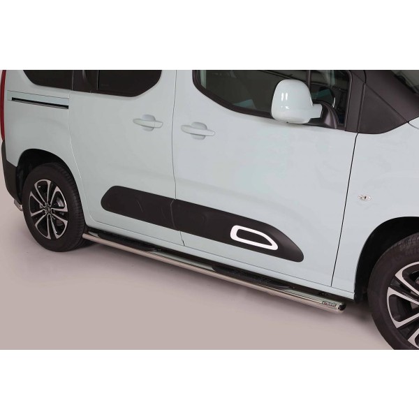 oválné boční nášlapy Misutonida se stupátky pro Citroen Berlingo III (krátký rozvor 2780mm), od r.v. 2018-> , nerezové, 95x60mm