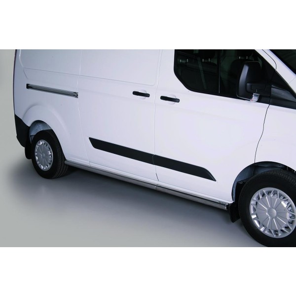 Nerez boční nášlapy Ford Transit Custom L2 - Ø 63mm