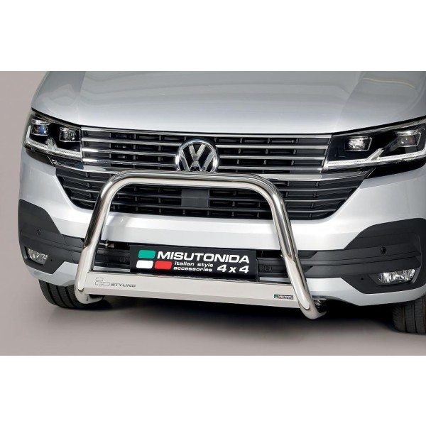 Volkswagen Transporter T6.1 nerezový přední ochranný rám 63mm