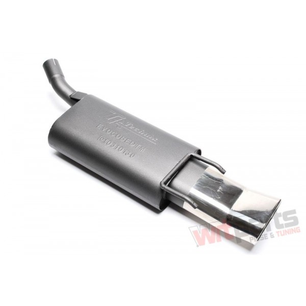TA Technix sportovní výfuk - Opel Corsa B hatchback 3/5dvéř. (93-00), 1x 70x140 mm DTM oválná zahnutá nerezová koncovka s pertlem