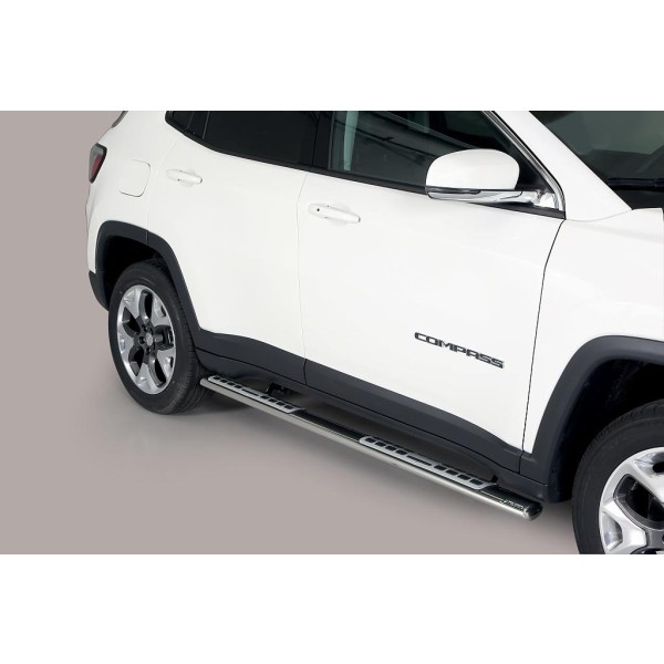 Nerez boční designové nášlapy JEEP Compass II