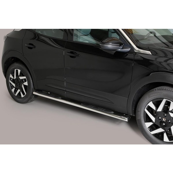 oválné boční nášlapy Misutonida se stupátky pro Opel Mokka II, od r.v. 2020->>, nerezové, 95x60mm