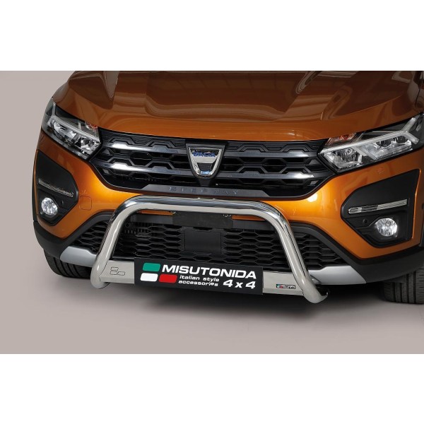 DACIA SANDERO STEPWAY III nerezový přední ochranný rám 63mm