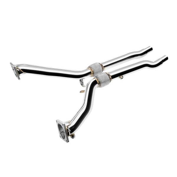 Nerezová downpipe pro Audi S4 B5 2.7 V6 biturbo 2000-2002