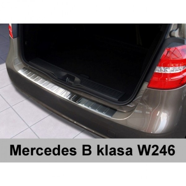 Ochranný panel zadního nárazníku nerez - Mercedes Benz B W246 (11/2011->)