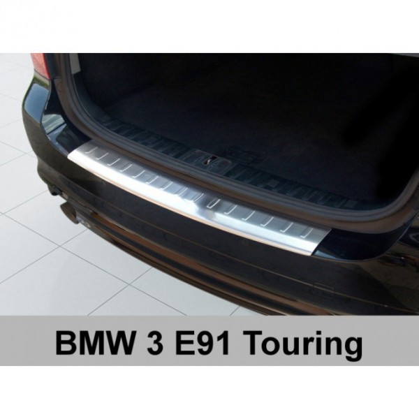 Ochranný panel zadního nárazníku nerez - BMW 3 [E91] Combi Facelift (2008 - 06/2012)