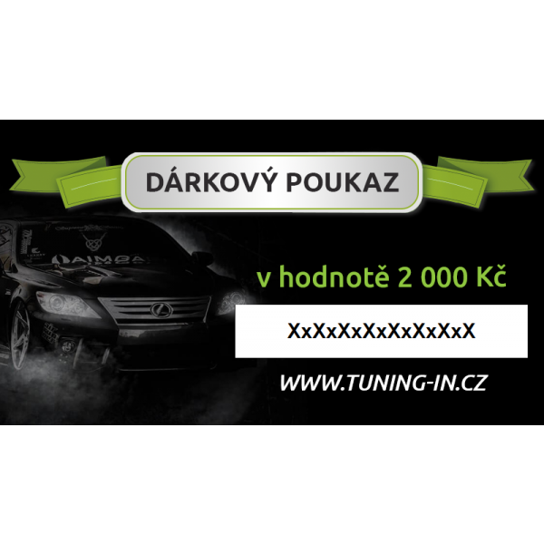 Dárkový poukaz - TUNING-IN  2000Kč