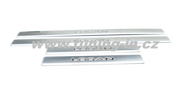 Dacia Logan - NEREZ chrom prahové lišty  OMSA