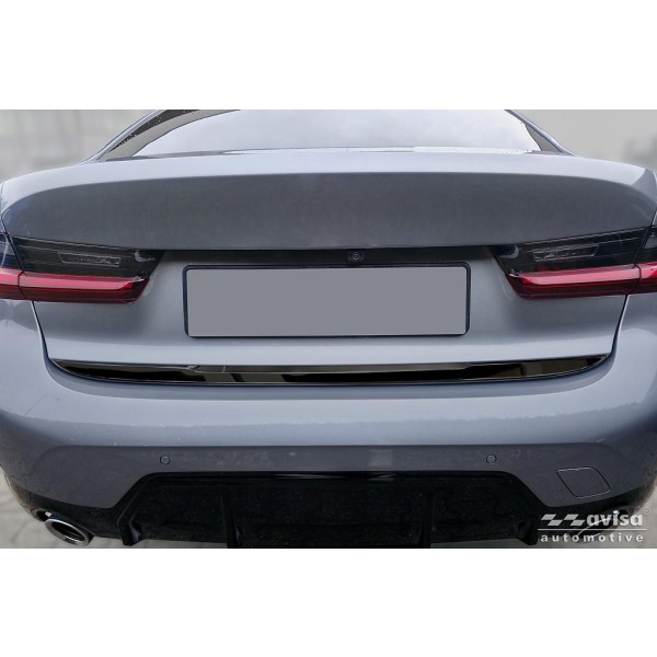 Nerez lišta hrany dveří kufru BMW M3 G20/G80 M-Paket a M3 Competition - černý lesk