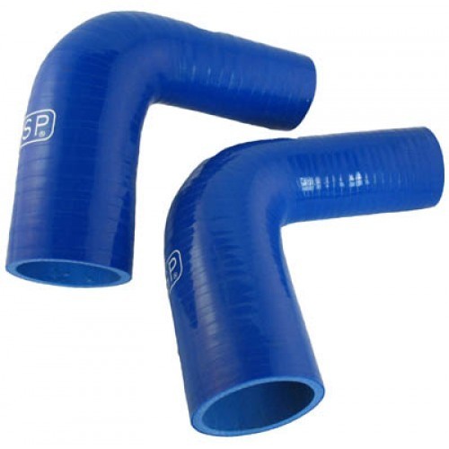 Silikonové koleno 90° QSP - Přechod 90mm na 80mm