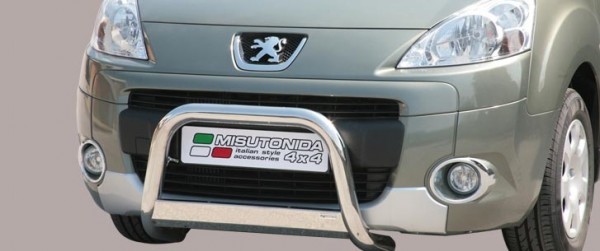 Peugeot Partner - Nerezový přední ochranný rám 63mm